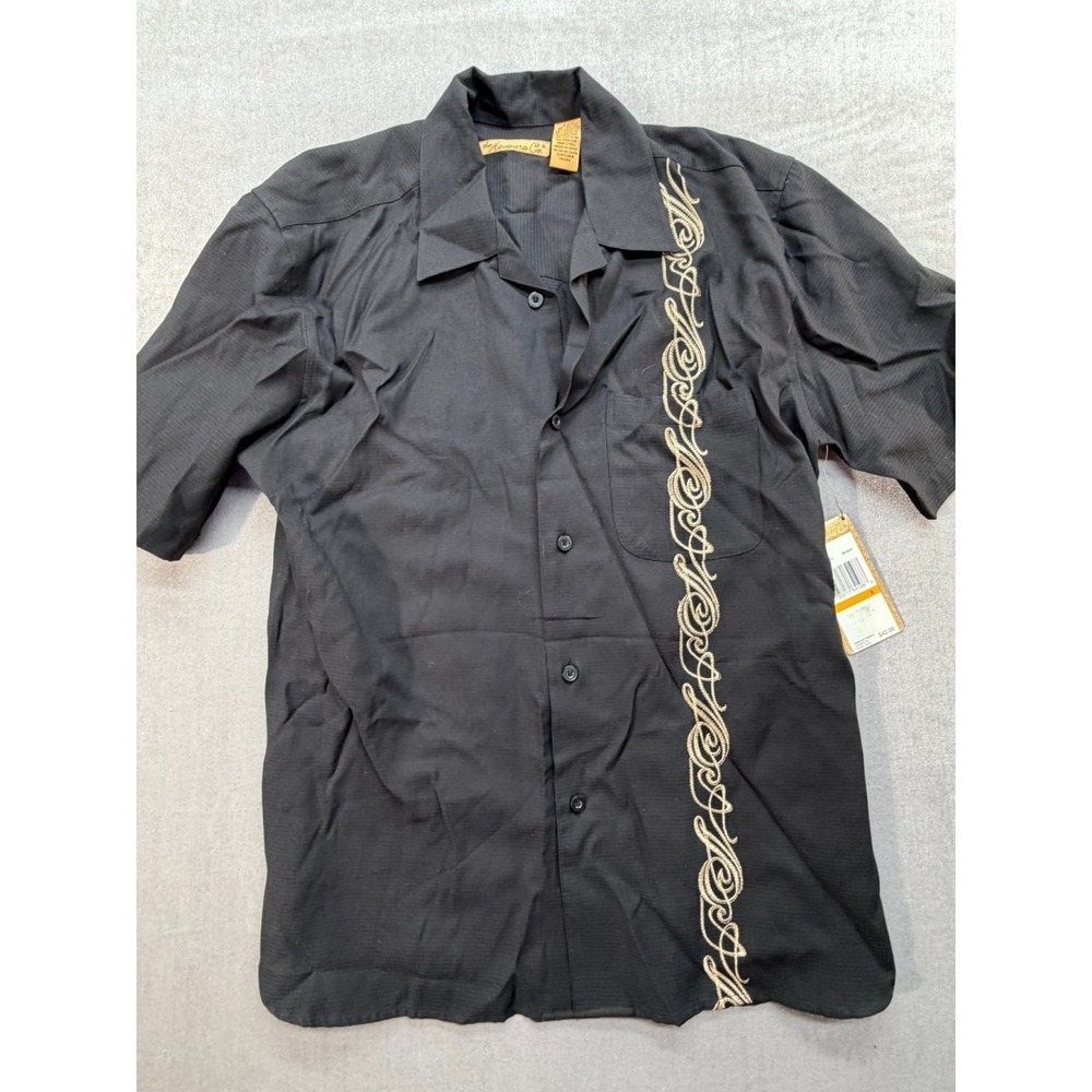 New The Havanera Co. Hawaiian Shirt Short Sleeve Rayon Polyester Small